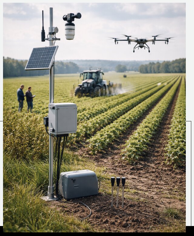 Разработка IoT мониторинга полей в Наро-Фоминске от 8708 р. | АвикейНр-