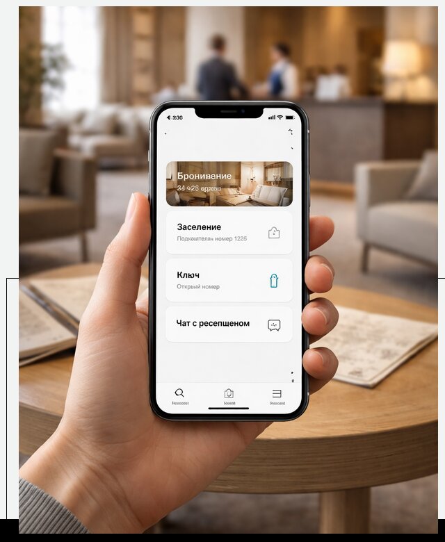 Мобильное приложение для гостей отеля в Наро-Фоминске, управление сервисом